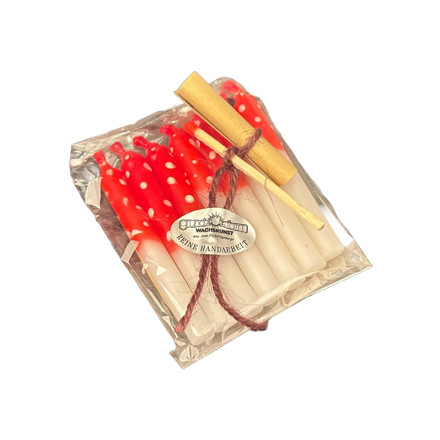 Mini Kerzenset Glückslichter „Fliegenpilz“ – 7 zauberhafte Puppenlichter für glückliche Momente