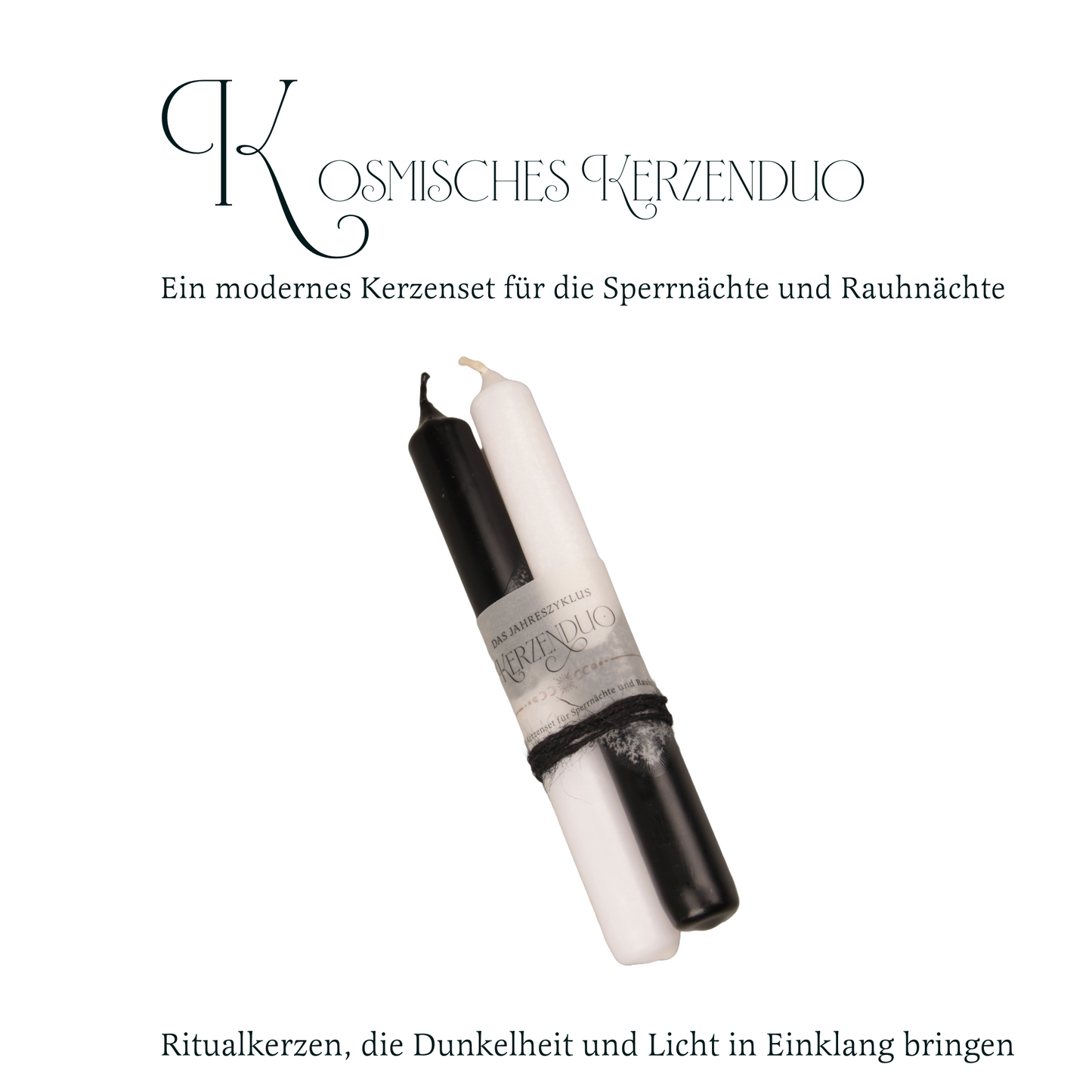 Kosmische Ritualkerzen – Licht & Schatten für Transformation