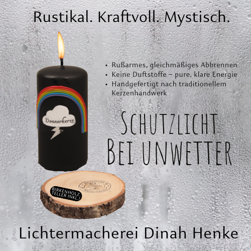 🌩 Weidenberger Wetterkerze – Dein Schutzlicht bei Unwettern! 🌈 Echte Donnerkerze