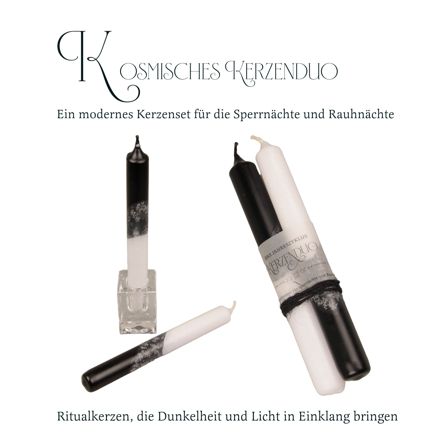 Kosmische Ritualkerzen – Licht & Schatten für Transformation
