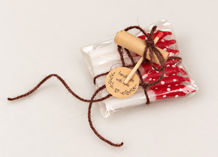 Mini-Fliegenpilzkerzen zum Geburtstag – 7er-Set