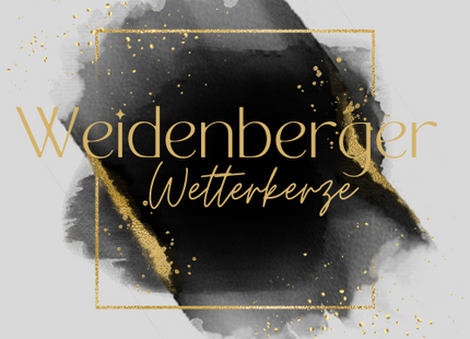 Gewitterkerze „Schutzlicht bei Unwetter“ – handgefertigte Wetterkerze aus Weidenberg
