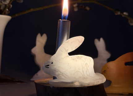 Lichtbild Hase – Kerzenlicht für Kaninchenseelen | Set mit 4 Kerzen