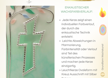 Taufkerze "Ellipse" mit Lebensbaum