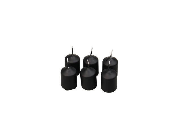 moderne schwarze wetterkerze