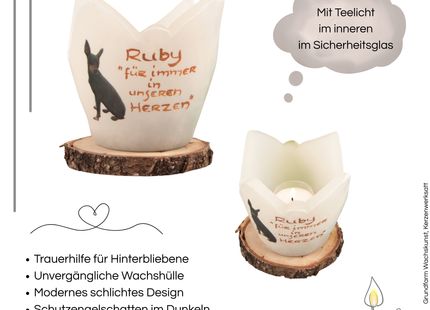 Trauerlicht „Ruby“ – Für immer in unseren Herzen