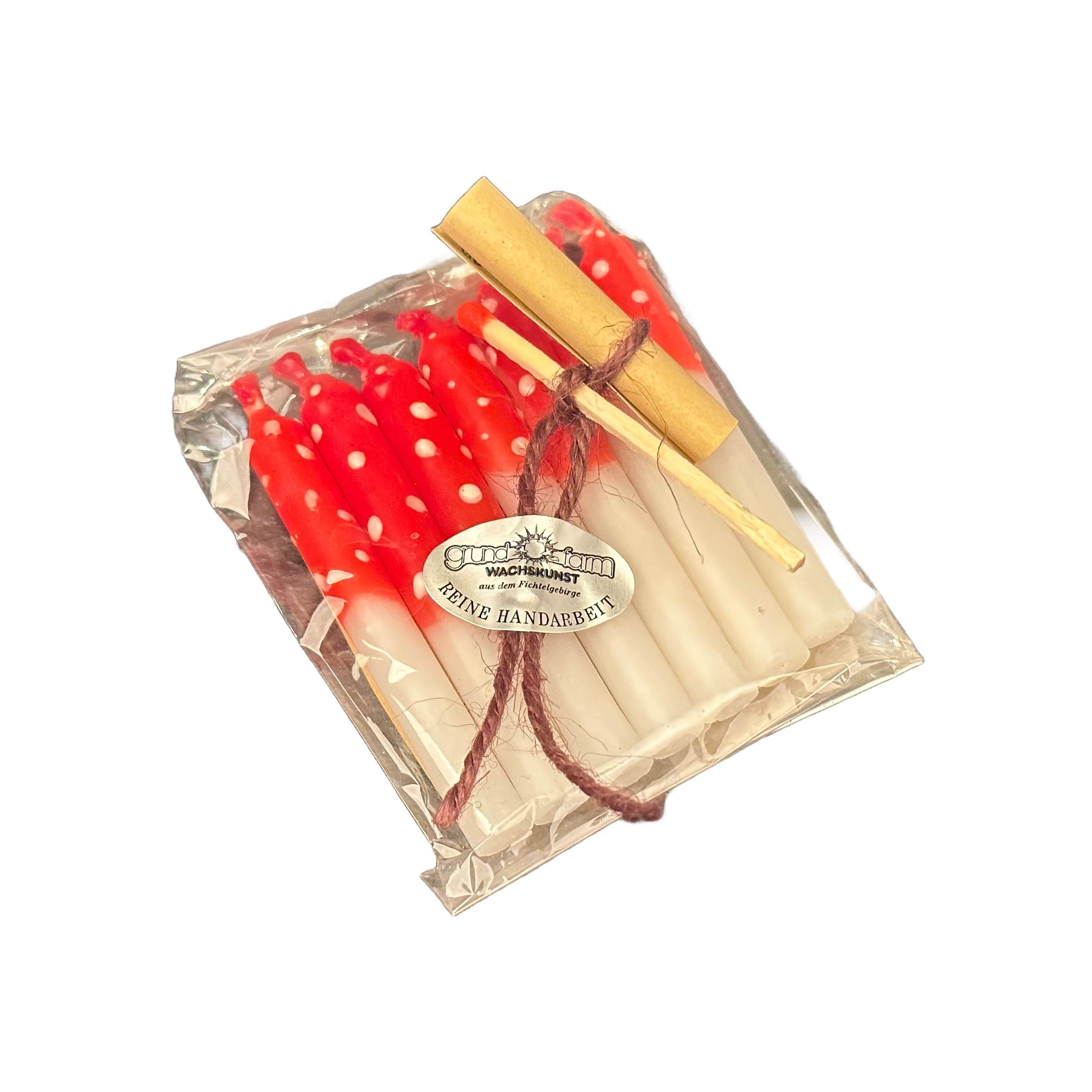 Mini Kerzenset Glückslichter „Fliegenpilz“ – 7 zauberhafte Puppenlichter für glückliche Momente