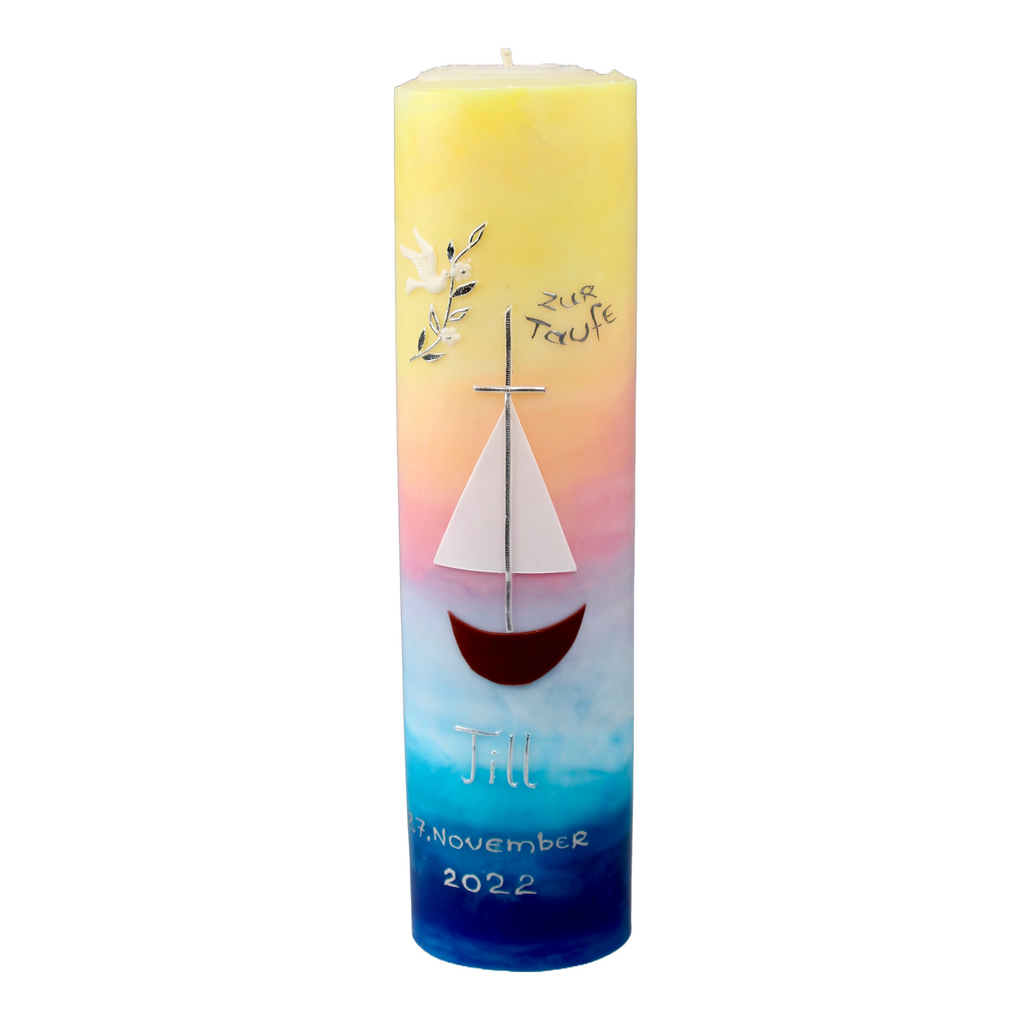 Taufkerze "Arche Noah"