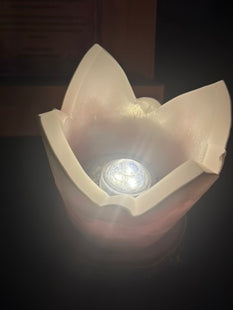 Kleines Schutz- Engelslicht in "Rosenquarz"