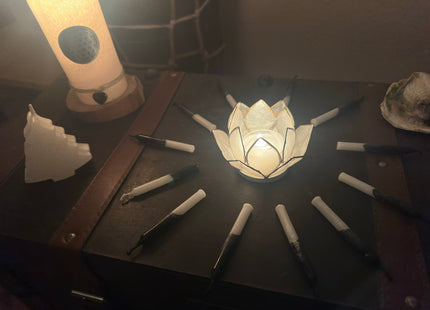 Schwellzeit – Ritualkerzen zwischen Dunkel & Licht (12+1 Dualitätskerzen)