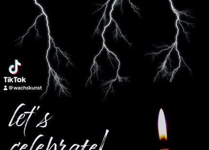 ⚡ Wetterkerze Schwarz – Schutz & Licht nach altem Brauchtum ⚡
