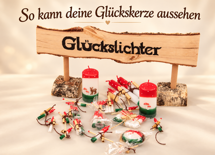 DIY-Kerzenfärbeset „Glückspilz“ – Glückslichter selber gestalten