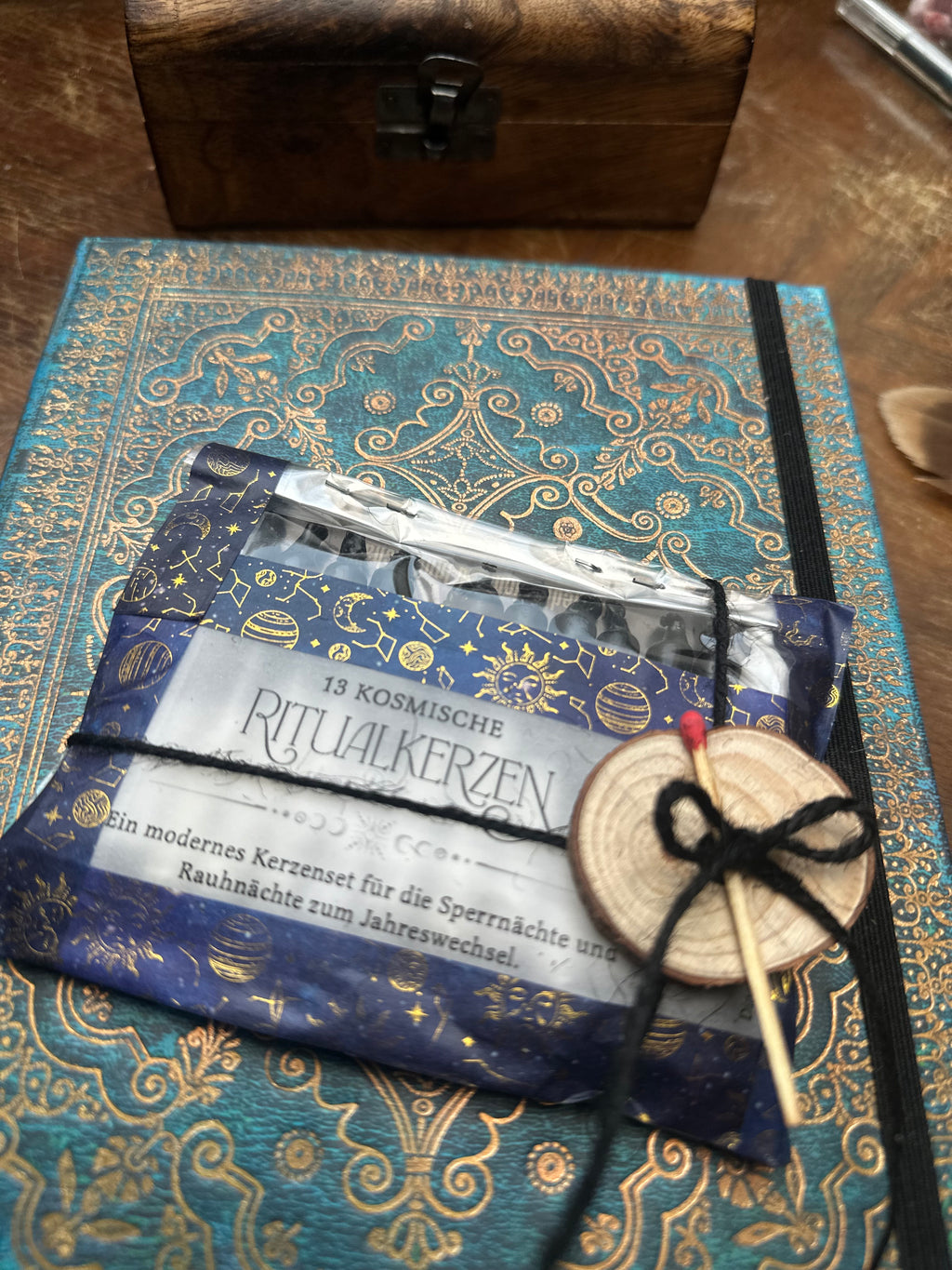Rauhnachts-Premiumset – 13 Wünsche Ritualkerzen- Meditationskerzen zu den 12 Rahnächten Handarbeit