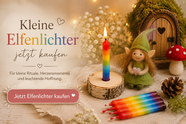 Kleine Elfenlichter jetzt kaufen
Hol dir deinen kleinen Regenbogenmoment nach Hause.