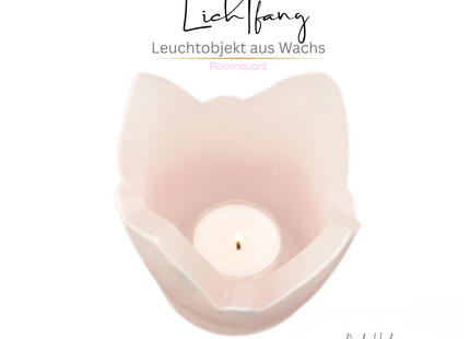 Kleines Schutz- Engelslicht in "Rosenquarz"