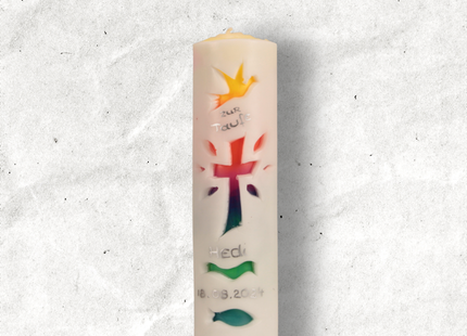 Leuchtkerze zur Taufe