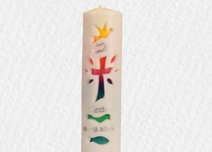 Leuchtkerze zur Taufe