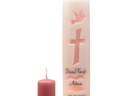 Leuchtkerze zur Taufe