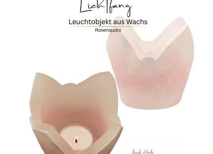 Kleines Schutz- Engelslicht in "Rosenquarz"