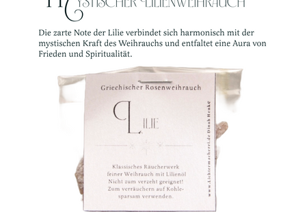 Mystisches Räucherwerk - Griechischer Rosenweihrauch Rose oder Lilie