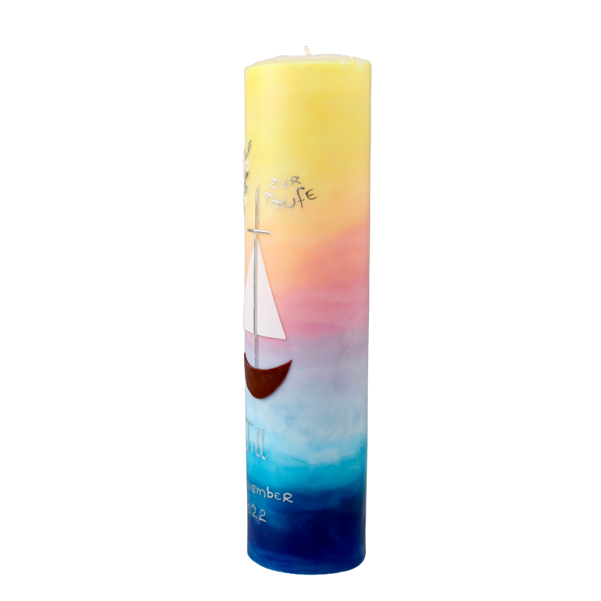 Taufkerze "Arche Noah"