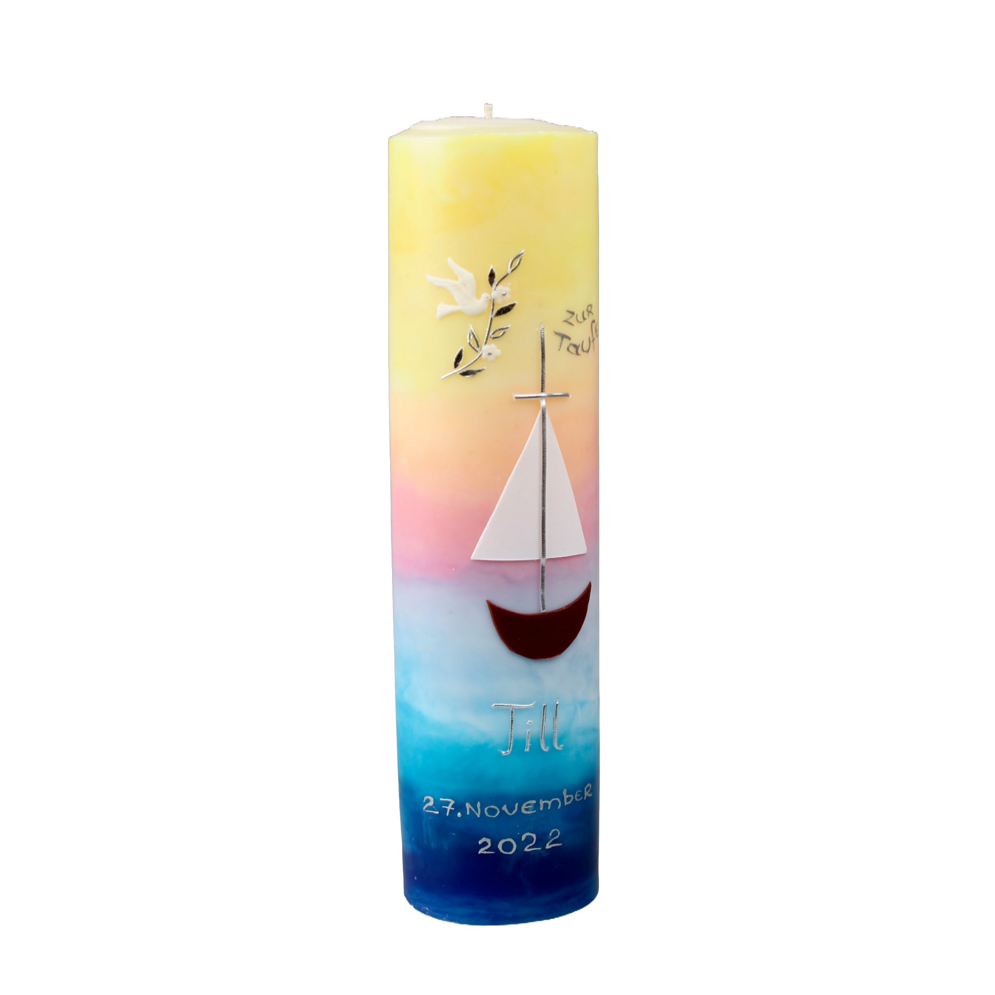 Taufkerze "Arche Noah"
