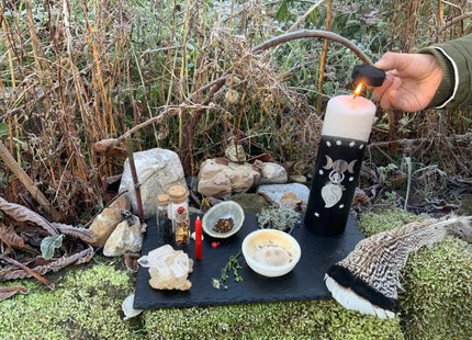 Rauhnachts-Premiumset XL – Kreativ-Kerze, Dip DIY Farben & 13 Wünsche Ritual