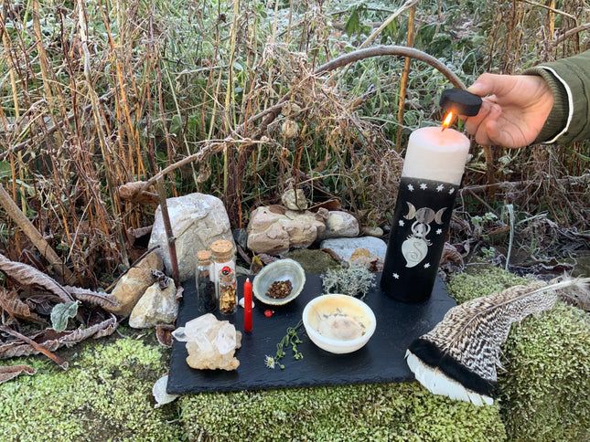 Rauhnachts-Kreativset klein – Gestalte deine erste magische Rauhnachts Kerze & Guide Book