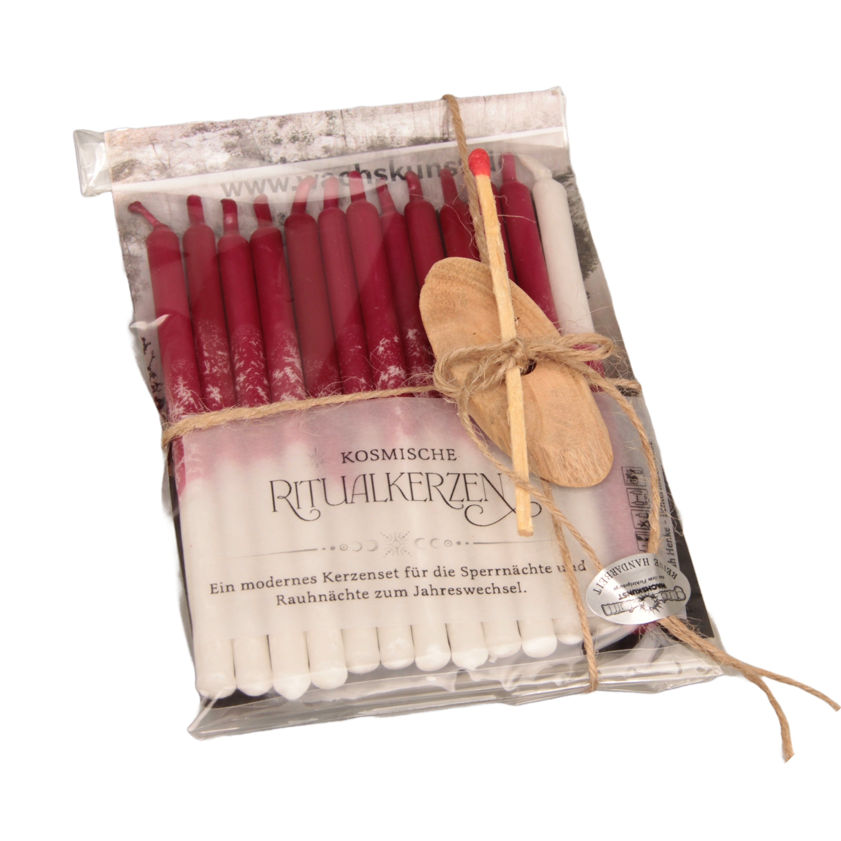 Rauhnachts-Premiumset – 13 Wünsche Ritualkerzen- Meditationskerzen zu den 12 Rahnächten Handarbeit
