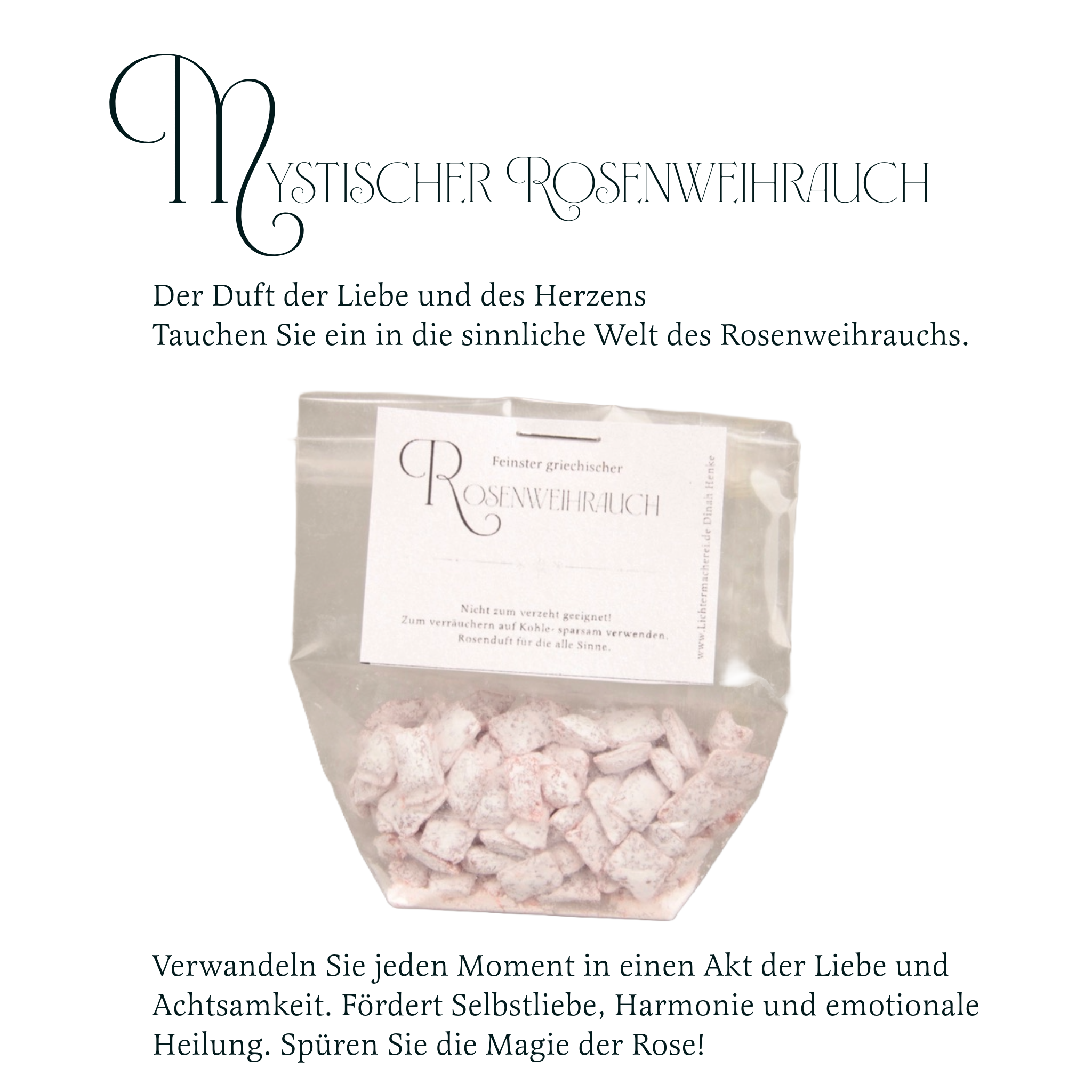 Mystisches Räucherwerk - Griechischer Rosenweihrauch Rose oder Lilie