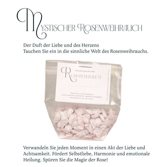 Mystisches Räucherwerk - Griechischer Rosenweihrauch Rose oder Lilie
