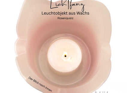 Kleines Schutz- Engelslicht in "Rosenquarz"