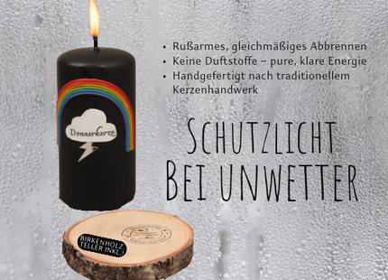 🌩 Weidenberger Wetterkerze – Dein Schutzlicht bei Unwettern! 🌈 Echte Donnerkerze