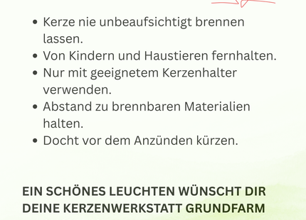 Sicherheit beim Kerzenanzünden