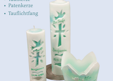 Leuchtkerzenset zur Taufe
