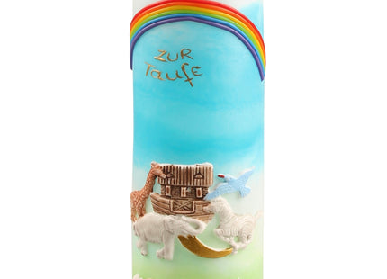 Taufkerze mit der Arche Noah