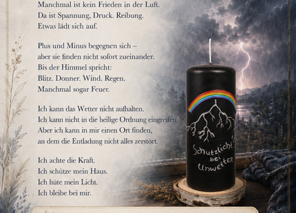 Personalisierbare Wetterkerze