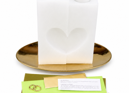 DIY Doppelherz Hochzeitskerze Set