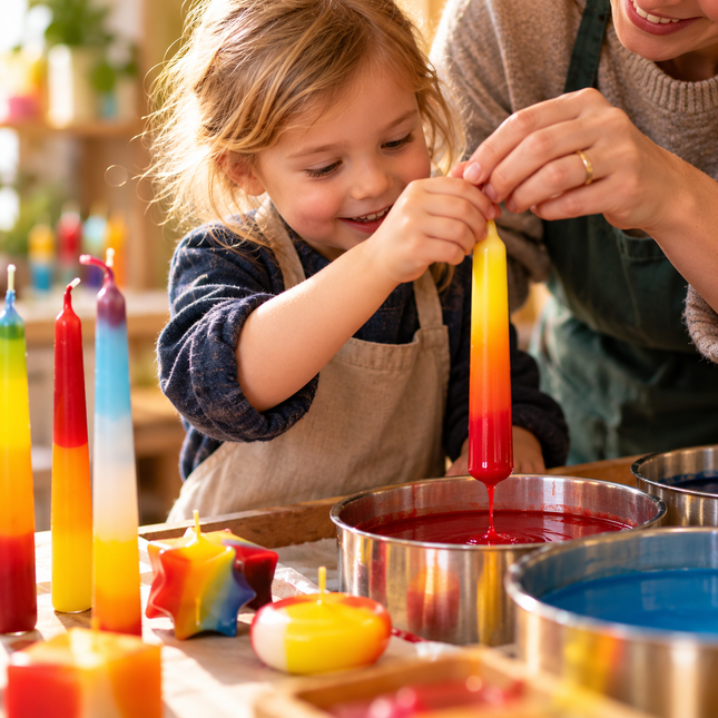 Kerzenfärben mit Kindern – Bunte Wunder | Gratis PDF