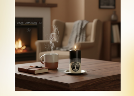 Kosmische Kerze Weltenbaum – ideal für Meditation, spirituelle Rituale und die Wintersonnenwende