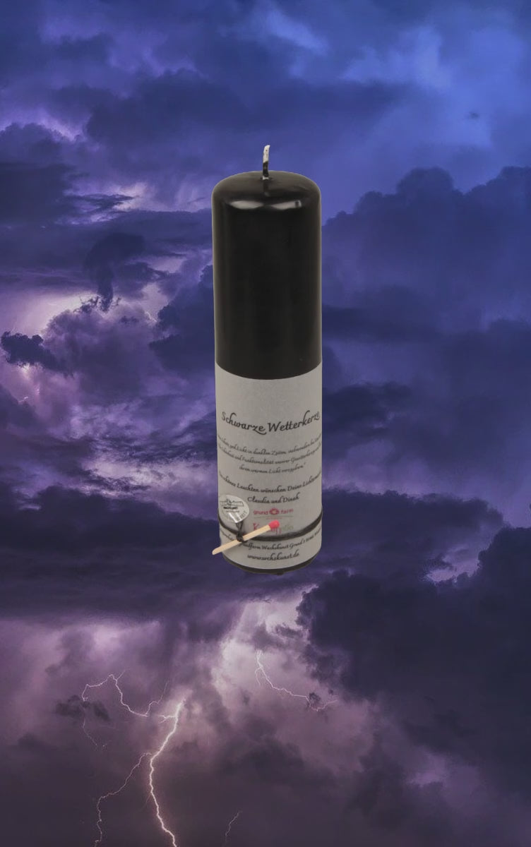 🌩 Weidenberger Wetterkerze – Dein Schutzlicht bei Unwettern! 🌈 Echte Donnerkerze