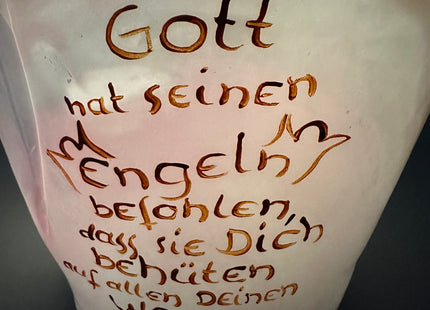 Handlettering Grundfarm Style ein Spirituelles Engelslicht – Symbol für Trost, Hoffnung und Geborgenheit- Unikat nach Kundenwunsch
