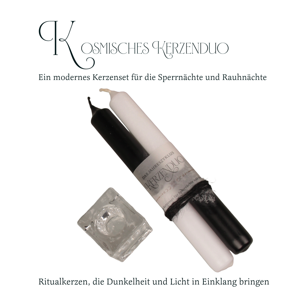Kosmische Ritualkerzen – Licht & Schatten für Transformation
