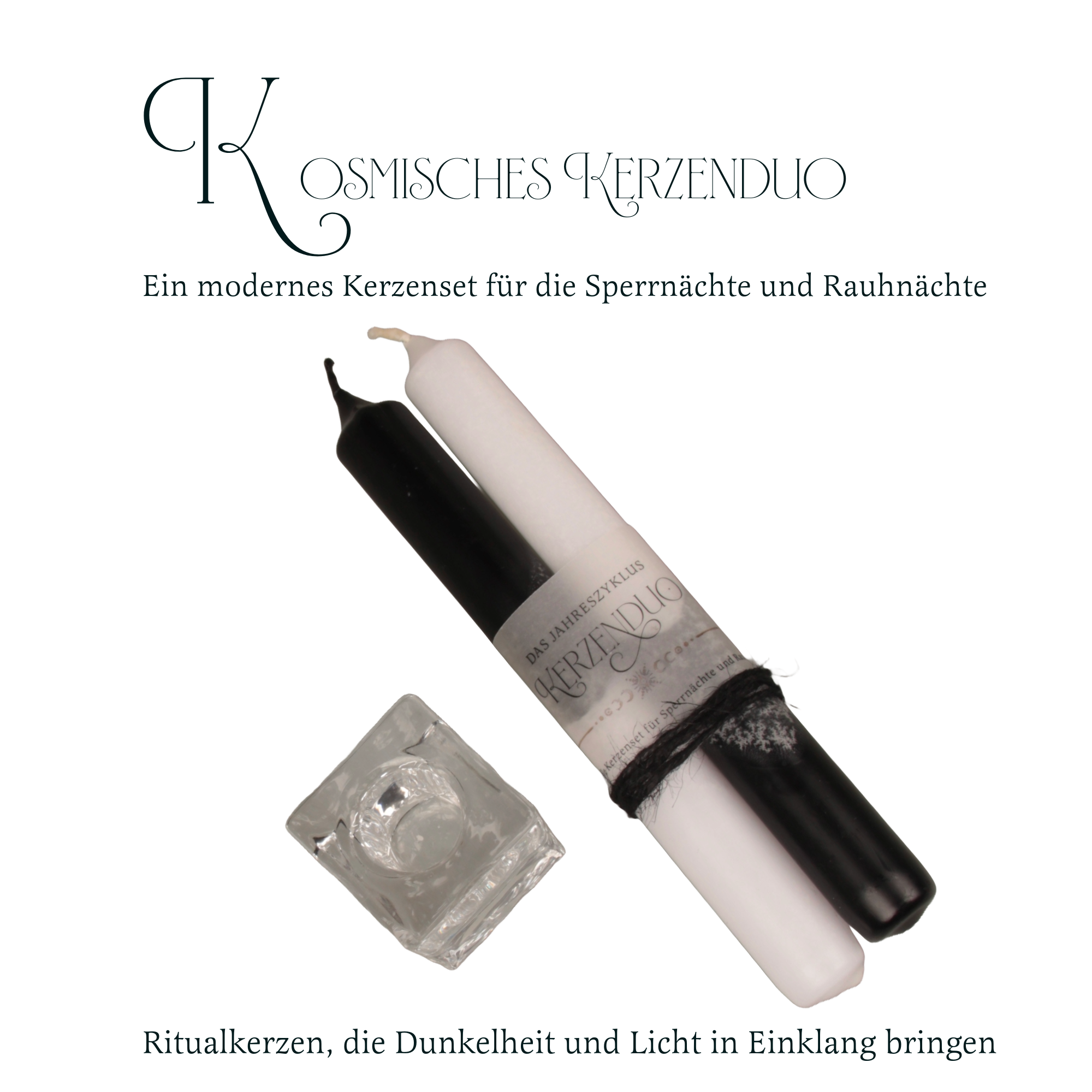 Kosmische Ritualkerzen – Licht & Schatten für Transformation