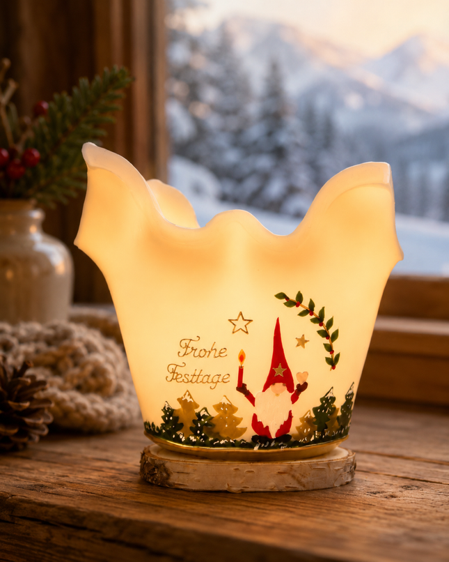 Lotus-Lichtfang Weihnachtswichtel – 3 Größen